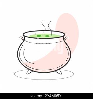 Ein minimalistisches Vektordesign mit einem Sarg mit einem Kreuz. Die klaren Linien und die dezente Hintergrundform verleihen dem Gerät einen modernen Touch und eignen sich für Themenprojekte oder konzeptionelle Kunstwerke... Stock Vektor