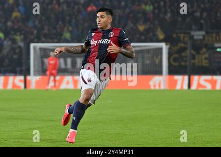 Bologna, Italien. September 2024. Stadio Renato Dall'Ara, Bologna, Italien - Santiago Castro während des Fußballspiels der UEFA Champions League 2024/2025, Bologna vs Shakhtar, 18. September 2024 (Foto: Roberto Ramaccia/SIPA USA) Credit: SIPA USA/Alamy Live News Stockfoto