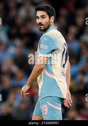 Manchester, Großbritannien. September 2024. İlkay Gündoğan von Manchester City während des Spiels der UEFA Champions League im Etihad Stadium in Manchester. Der Bildnachweis sollte lauten: Andrew Yates/Sportimage Credit: Sportimage Ltd/Alamy Live News Stockfoto