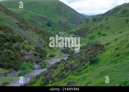 Spaziergang durch den Long Mynd Stockfoto