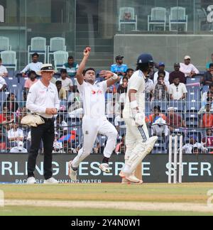 Bangladesch Tour of India 2024: 1. Test India V Bangladesh Hasan in Aktion Credit: Seshadri SUKUMAR/Alamy Live News Stockfoto