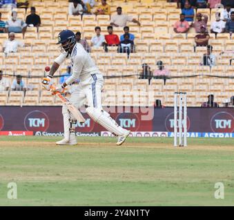 Paris, Ile de France, Frankreich. September 2024. Bangladesch Tour of India 2024: 1. Test. India V Bangladesch (Kreditbild: © Seshadri Sukumar/ZUMA Press Wire) NUR REDAKTIONELLE VERWENDUNG! Nicht für kommerzielle ZWECKE! Stockfoto