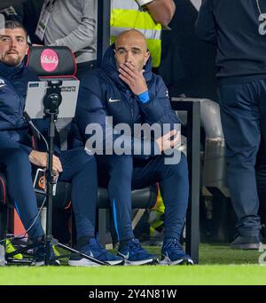 London, Großbritannien. September 2024 - AFC Bournemouth gegen Chelsea - Premier League - Vitality Stadium. Chelsea Manager Enzo Maresca. Bildnachweis: Mark Pain / Alamy Live News Stockfoto