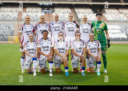 Brüssel, Belgien September 2024. Brüssel, Belgien, 18. September 2024: Mannschaftsfoto von Valerenga vor dem zweiten Fußballspiel der UEFA Women's Champions League zwischen Anderlecht und Valerenga im King Baudouin Stadium in Brüssel, Belgien. (ANE Frosaker/SPP) Credit: SPP Sport Press Photo. /Alamy Live News Stockfoto