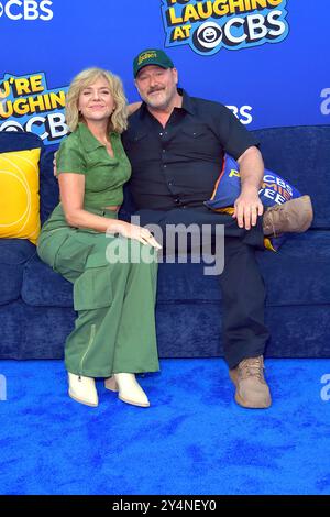 Rachel Bay Jones und will Sasso beim CBS Event 'You're Laughing at CBS: A Night of Sit-Down Comedy' im NeueHouse Hollywood. Los Angeles, 18.09.2024 Stockfoto