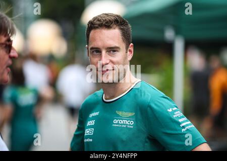 VANDOORNE Stoffel (bel), Reservefahrer des Aston Martin F1 Teams, Porträt während des Formel 1 Grand Prix 2024, 18. Runde der Formel 1 Weltmeisterschaft 2024 vom 20. Bis 22. September 2024 auf dem Marina Bay Circuit in Singapur Stockfoto