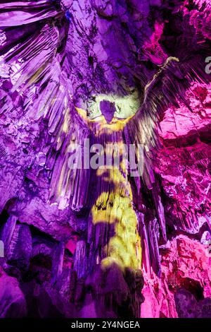 St. Michaels Höhle von Gibraltar an Spaniens Südküste, Europa Stockfoto