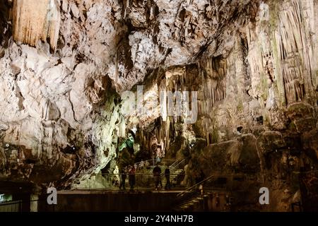 St. Michaels Höhle von Gibraltar an Spaniens Südküste, Europa Stockfoto