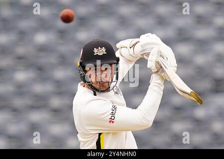 Bristol, Vereinigtes Königreich, 19. September 2024. Tom Price in Gloucestershire schlug während des Spiels der Vitality County Championship Division 2 zwischen Gloucestershire und Sussex. Quelle: Robbie Stephenson/Gloucestershire Cricket/Alamy Live News Stockfoto