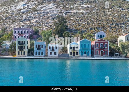 Kastellorizo ist eine griechische Insel und Gemeinde befindet sich im südöstlichen Mittelmeer. Stockfoto