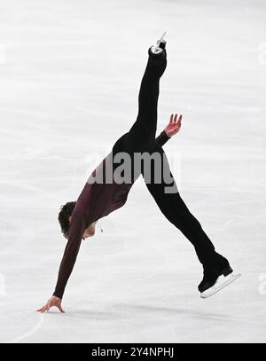 Oberstdorf, Deutschland. September 2024. Eiskunstlauf: Challenger Series - Nebelhorn Trophy, Single, Männer, Kurzprogramm. Mark Gorodnitsky aus Israel nimmt an der Nebelhorn Trophäe Teil. Angelika Warmuth/dpa/Alamy Live News Stockfoto