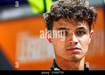 Singapur, Singapur. September 2024. Lando Norris (GBR) McLaren. 19.09.2024. Formel-1-Weltmeisterschaft, Rd 18, Grand Prix Von Singapur, Marina Bay Street Circuit, Singapur, Vorbereitungstag. Das Foto sollte lauten: XPB/Alamy Live News. Stockfoto