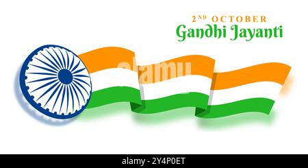 Vektor-Illustration von Happy Gandhi Jayanti Social Media Feed Vorlage Stock Vektor