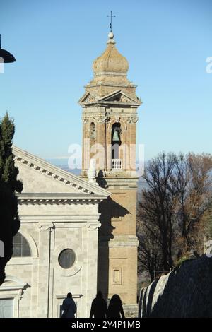 Montalcino, Italien. Außenansicht der Kirche unserer Lieben Frau von Soccour. Stockfoto