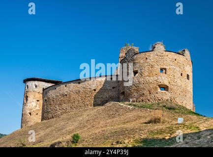 Schloss Zborowski, 13. Jahrhundert, in der Gegend von Šariš, Niederbeskiden, Westkarpaten, Region Presov, Slowakei Stockfoto