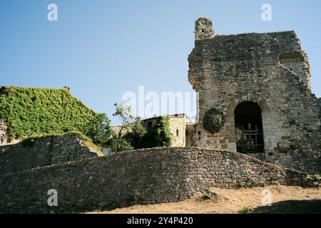 Bilder zeigen eine historische Villa in der Toskana. Stockfoto