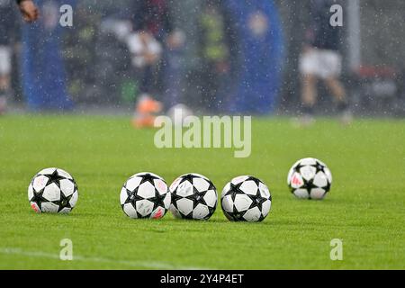 18. September 2024, Stadio Renato Dall’Ara, Bologna, Italien; UEFA Champions League Fußball; Bologna gegen Shakhtar; offizieller UEFA-Ball Stockfoto