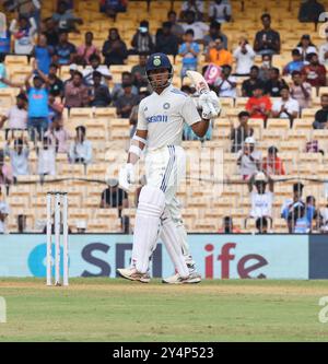 Chennai, Tamil Nadu, Indien. September 2024. Bangladesch Tour of India 2024: 1. Test. India V Bangladesch (Kreditbild: © Seshadri Sukumar/ZUMA Press Wire) NUR REDAKTIONELLE VERWENDUNG! Nicht für kommerzielle ZWECKE! Stockfoto