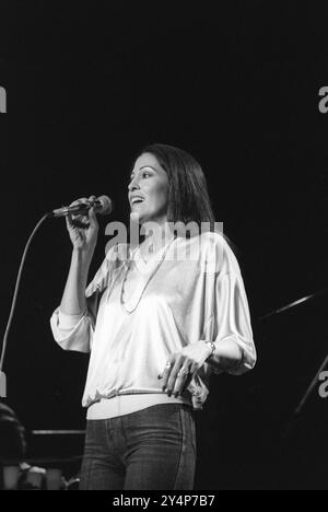 Rita Coolidge 1978 Europatour. Konzert auf der Bühne in West-Berlin, Deutschland 1970er Jahre HOMER SYKES Stockfoto