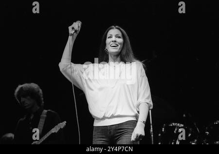 Rita Coolidge 1978 Europatour. Konzert auf der Bühne in West-Berlin, Deutschland 1970er HOMER SYKES Stockfoto