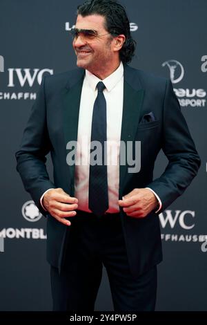 Alberto Tomba nimmt am 22. April 2024 in Madrid an den Laureus World Sports Awards Madrid 2024 – Roter Teppich im Palacio de Cibeles Teil. Stockfoto