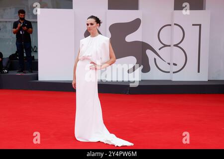 Venedig, Italien. September 2024. Sara Serraiocco nimmt an der Premiere von 'Vermiglio' während des 81. Internationalen Filmfestivals von Venedig am 2. September 2024 im Palazzo del Cinema am Lido in Venedig Teil. Quelle: dpa/Alamy Live News Stockfoto