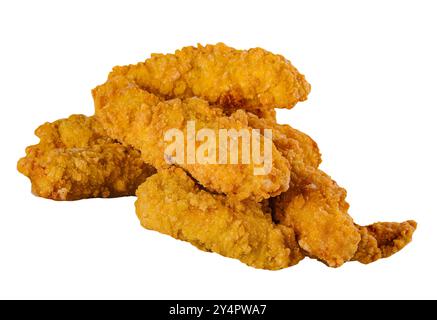 Nuggets isoliert auf weißem Hintergrund Stockfoto