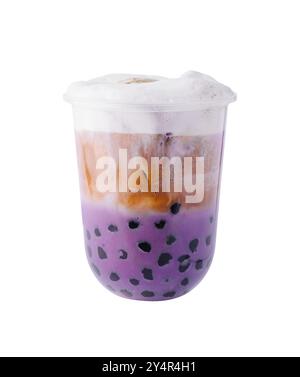 Bubble Milchtee mit Tapioka-Bällchen Stockfoto
