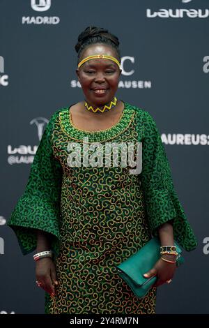 Tegla Loroupe nimmt am 22. April 2024 in Madrid an den Laureus World Sports Awards Madrid 2024 – Roter Teppich im Palacio de Cibeles Teil. Stockfoto