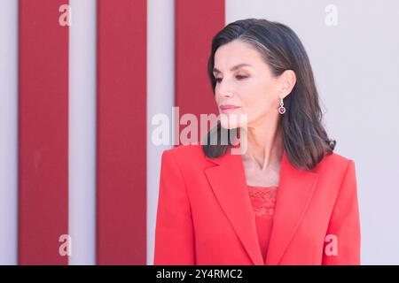 Königin Letizia von Spanien nimmt am Tag der Streitkräfte am 25. Mai 2024 in Oviedo Teil. Stockfoto