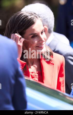 Königin Letizia von Spanien nimmt am Tag der Streitkräfte am 25. Mai 2024 in Oviedo Teil. Stockfoto