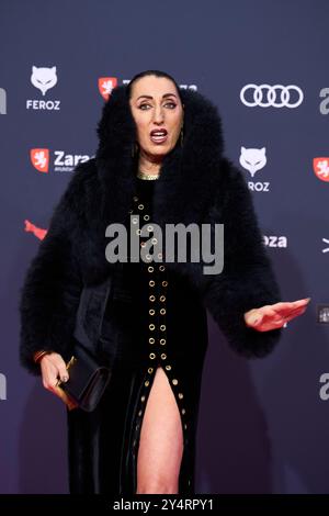 Rossy de Palma nimmt am 28. Januar 2023 an den Feroz Awards 2023 - Roter Teppich im Auditorium in Saragossa Teil. Stockfoto