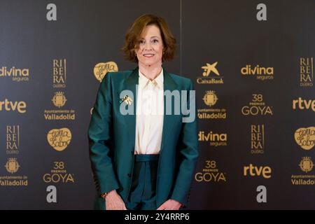 Sigourney Weaver nimmt 38 am 9. Februar 2024 im Rathaus in Valladolid, Spanien, als Gewinner des International Goya Award 2024 Teil. Stockfoto