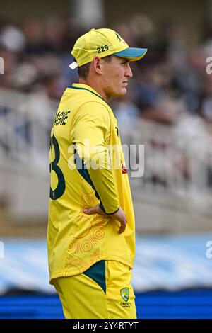 Trent Bridge, Nottingham, Großbritannien. September 2024. 1st Metro Bank One Day Cricket International, England gegen Australien; Marnus Labuschagne of Australia Credit: Action Plus Sports/Alamy Live News Stockfoto