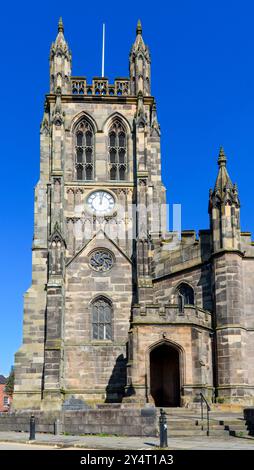 St. Mary's Church (wahrscheinlich 14. Jahrhundert), Klasse I gelistet. Stockport, GTR Manchester, England, Großbritannien Stockfoto