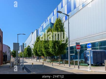 Das Freizeitzentrum Redrock, von Bridgefield Street, Stockport, GTR Manchester, England, UK Stockfoto