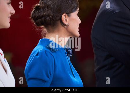 Königin Letizia von Spanien nimmt am 31. Oktober 2023 in Madrid, Spanien, den Treueid auf die spanische Verfassung der Prinzessin von Asturien ab. Stockfoto