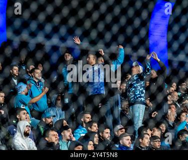 Racing Club de Avellaneda beim CONMEBOL Sudamericana Cup im Presidente Perón Stadion in Avellaneda, Buenos Aires. Feierlichkeiten für Adrian Martinez, den Spitznamen Mararvilla, den Torjäger des Teams. @FACAMORALES/NUR FÜR REDAKTIONELLE ZWECKE Stockfoto