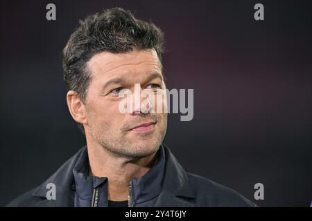 TV-Experte Michael Ballack Porträt, Champions League, Allianz Arena, München, Bayern, Deutschland, Europa Stockfoto