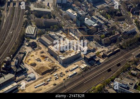 Bochum Baustelle des neuen Bochumer Justizzentrums, Stadtzentrum, Fiege Brauerei Stockfoto