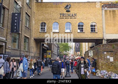 Brick Lane Sunday Market in London, Großbritannien, Europa Stockfoto