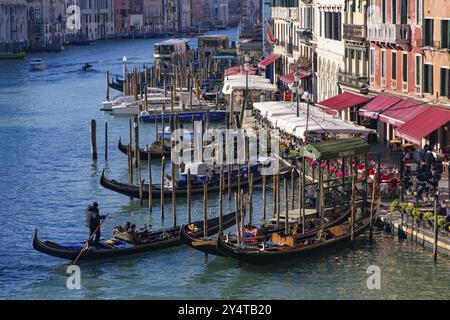 Canal Grande, die wichtigste Wasserstraße in Venedig, Italien, Europa Stockfoto