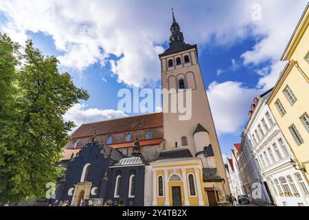 St. Nikolaus Kirche und Niguliste Museum in Tallinn, Estland, Europa Stockfoto