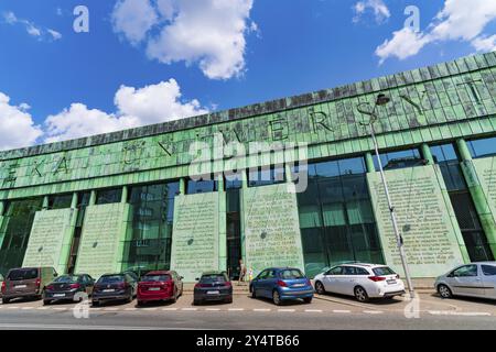 Bibliothek der Universität Warschau in Warschau, Polen, Europa Stockfoto