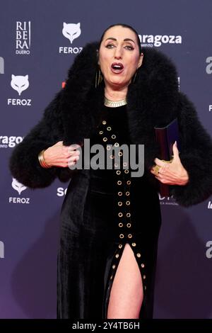 Rossy de Palma nimmt am 28. Januar 2023 an den Feroz Awards 2023 - Roter Teppich im Auditorium in Saragossa Teil. Stockfoto