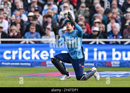 Trent Bridge, Nottingham, Großbritannien. September 2024. 1st Metro Bank One Day Cricket International, England gegen Australien; Jamie Smith of England Credit: Action Plus Sports/Alamy Live News Stockfoto