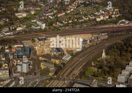 Bochum Baustelle des neuen Bochumer Justizzentrums, Stadtzentrum, Fiege Brauerei Stockfoto