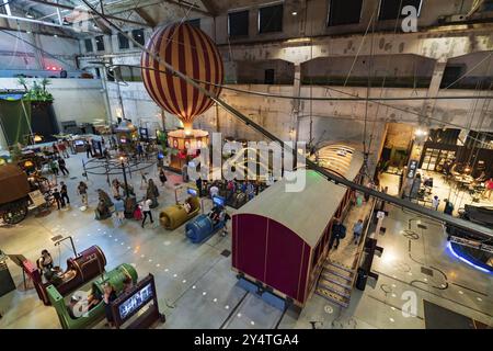 PROTO Invention Factory (Avastustehas), ein unterhaltsamer Raum mit VR und Prototypen von Technologie in Tallinn, Estland, Europa Stockfoto