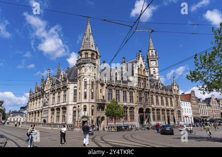 Einkaufszentrum de Post und Luxushotel 1898 The Post in Gent, Belgien, Europa Stockfoto