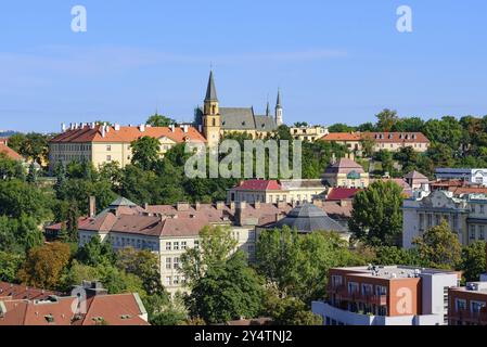 Blick auf die traditionellen Gebäude und die Altstadt in Prag, Tschechien, Europa Stockfoto